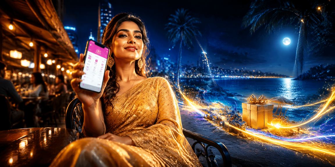 ঢাকায় শাড়ি পরা একজন নারী মোবাইলে পেমেন্ট করছেন