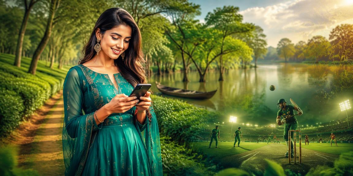 cricket betting atmosphere at a Sylhet tea garden — bajeer platform